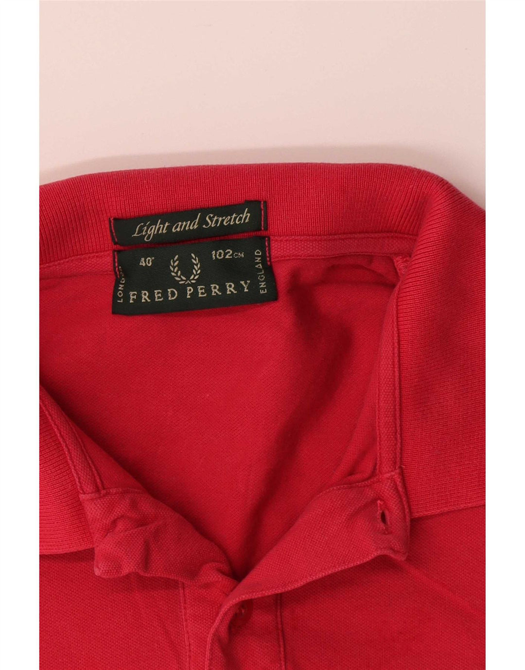 Męska koszulka polo Fred Perry, bawełniana, w kolorze średnio czerwonym