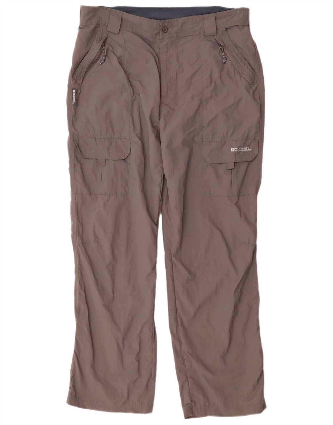 Męskie proste spodnie cargo Mountain Warehouse W36 L31 Szary nylon