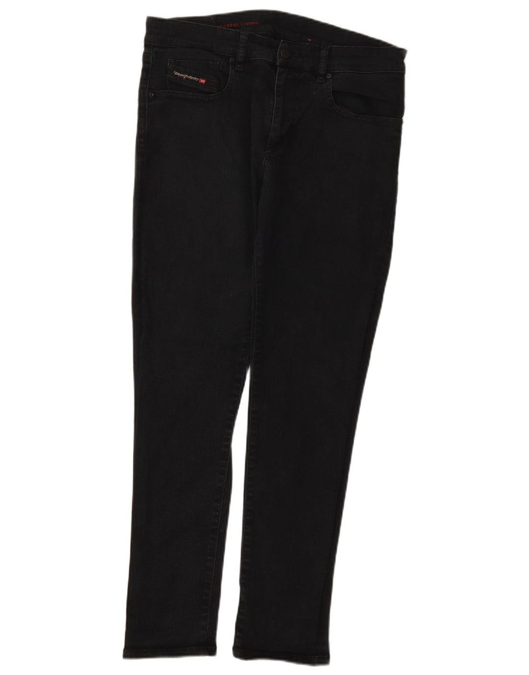 Męskie jeansy Diesel Slim W32 L29 Czarne bawełniane