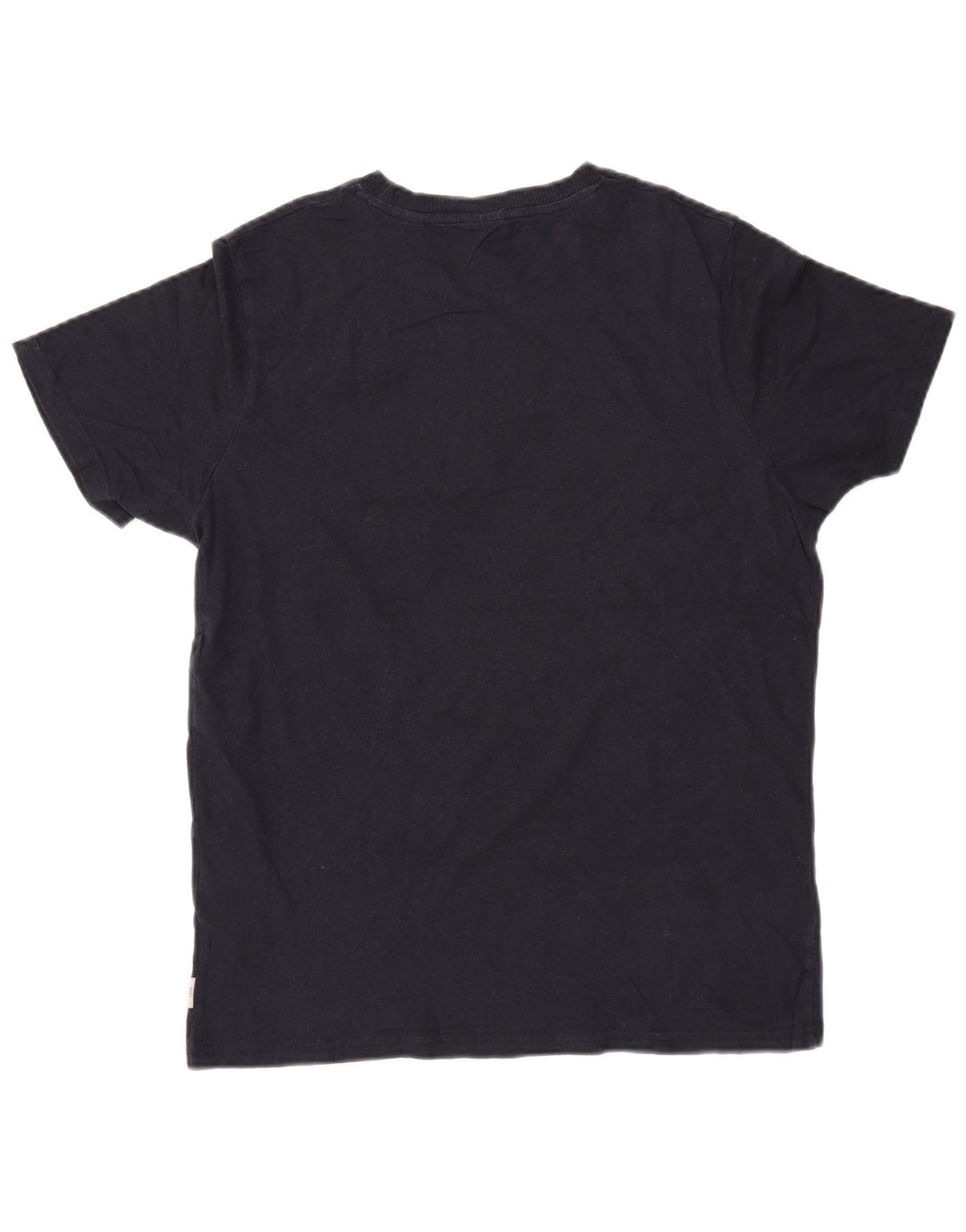 Męska koszulka z grafiką JACK & JONES, średnia, granatowa, bawełniana