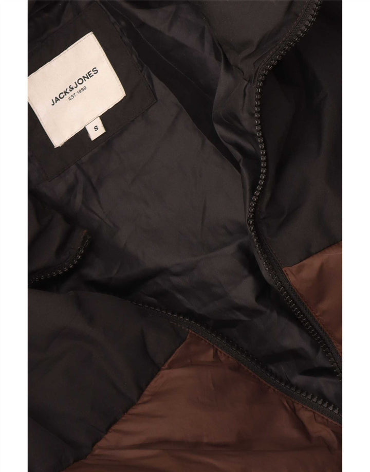 Męska ocieplana kurtka Jack & Jones UK 36, mały brązowy kolor
