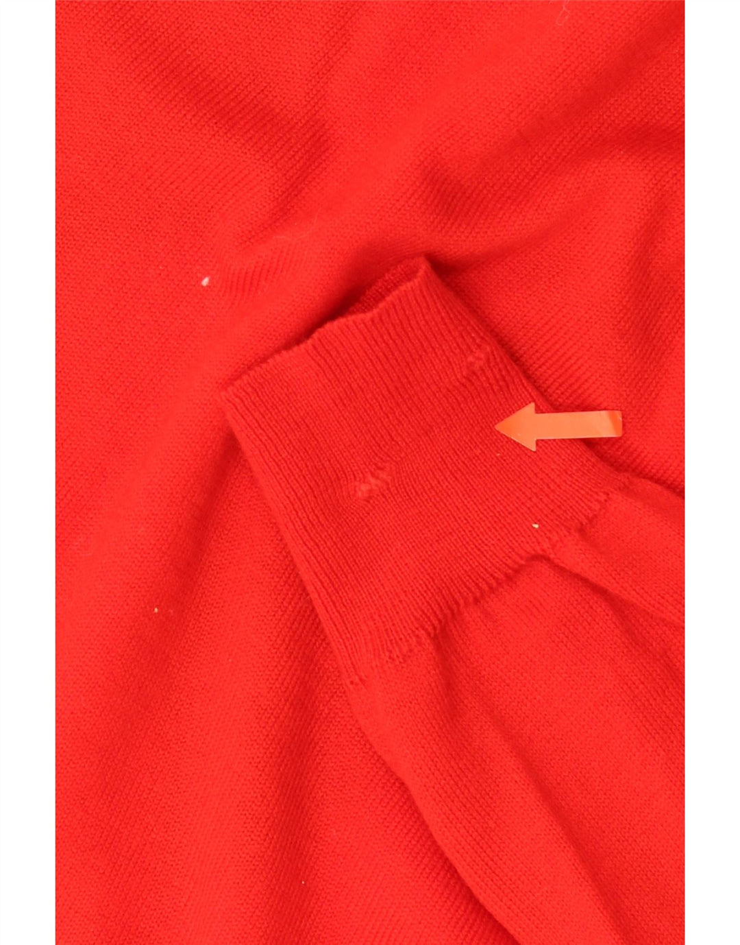 Męski sweter VINTAGE z dekoltem w kształcie litery V, średnio czerwony Argyle/Diament