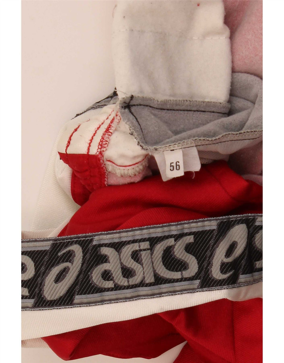 Męskie spodnie dresowe Asics IT 56 XL z poliamidu w kolorze czerwonym