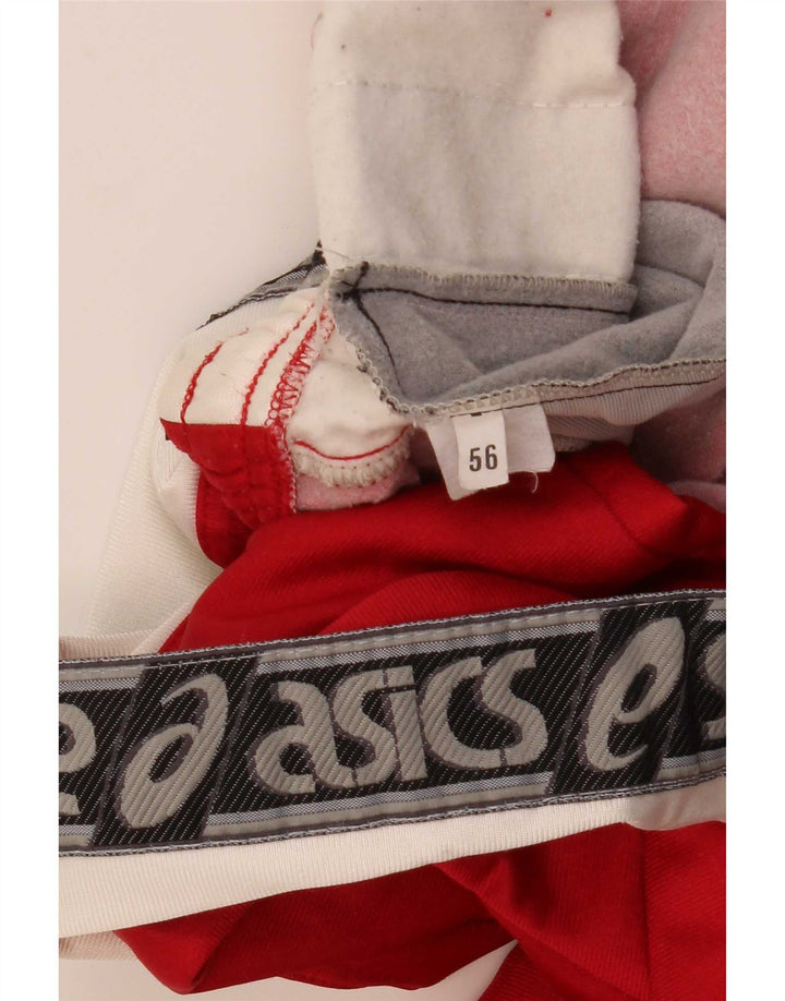 Męskie spodnie dresowe Asics IT 56 XL z poliamidu w kolorze czerwonym