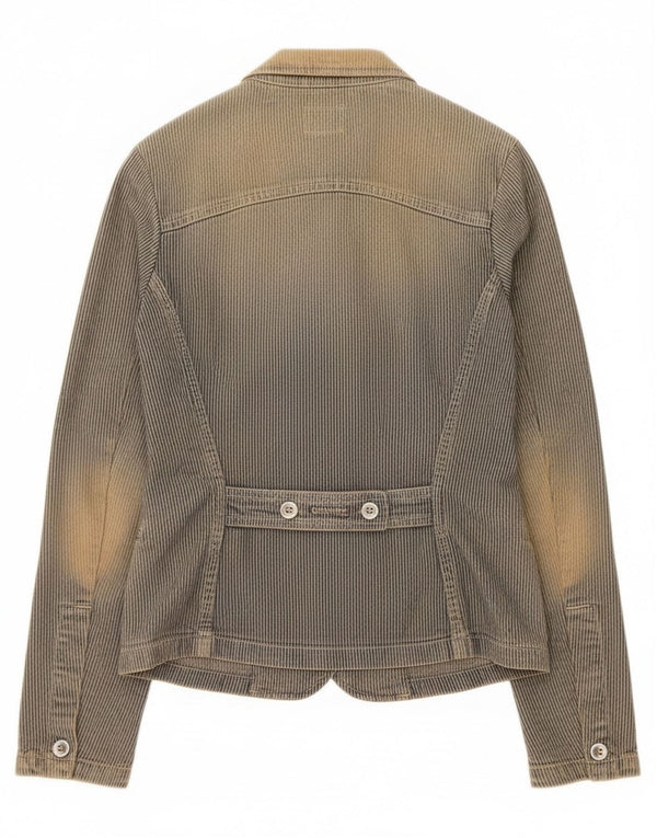 Damska marynarka zapinana na 3 guziki Calvin Klein Jeans UK 10, mała niebieska