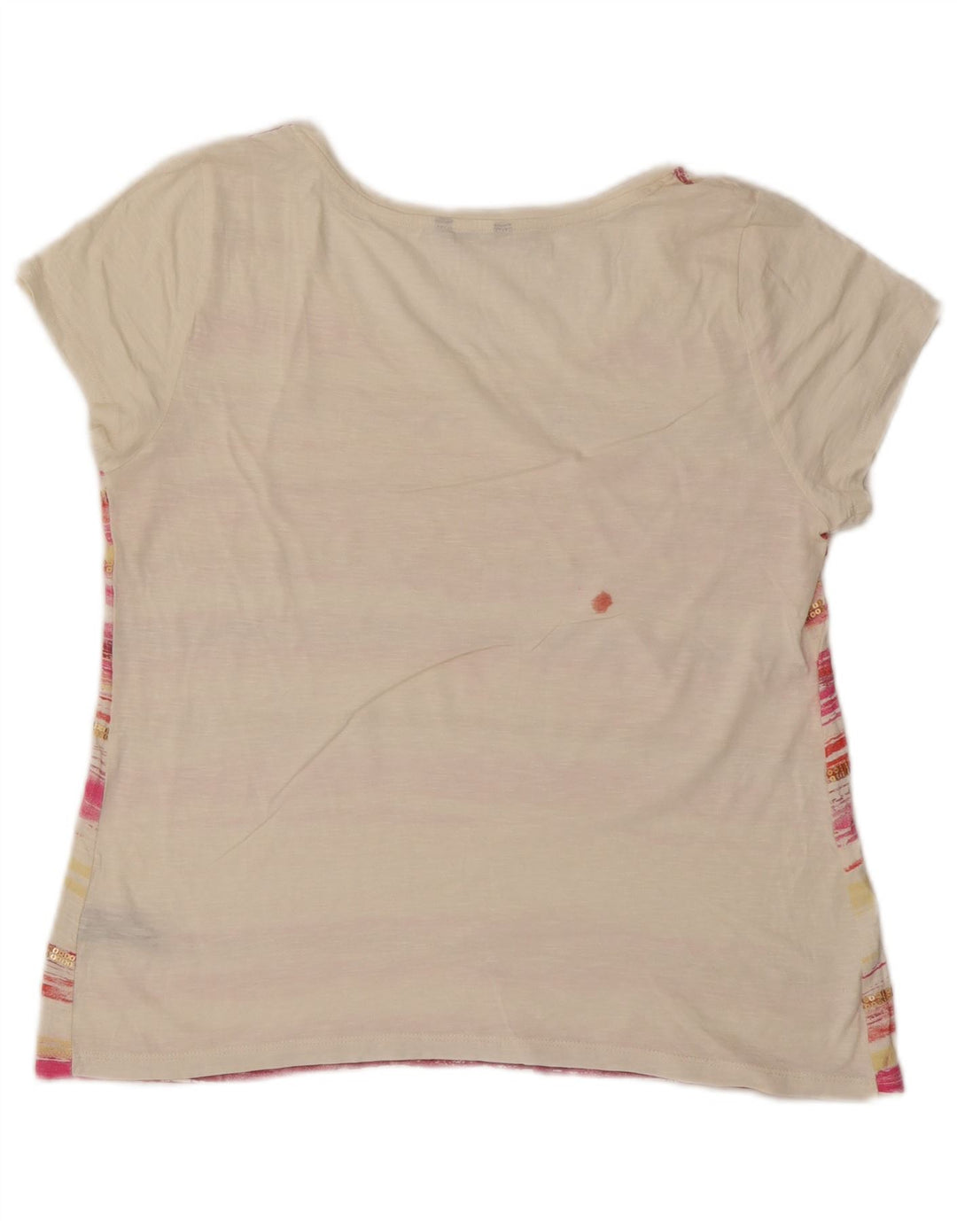 T-shirt damski M&Co, UK 14, bawełna w średnie białe paski