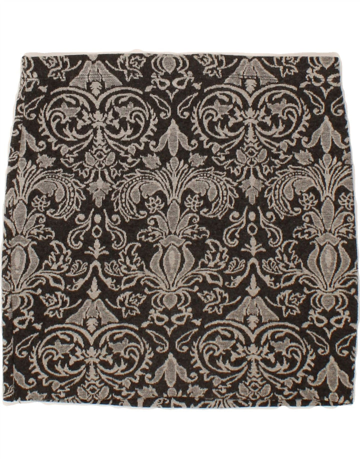 BENETTON Womens Mini Skirt Small W26 Black Paisley Vintage Benetton and Second-Hand Benetton from Messina Hembry 