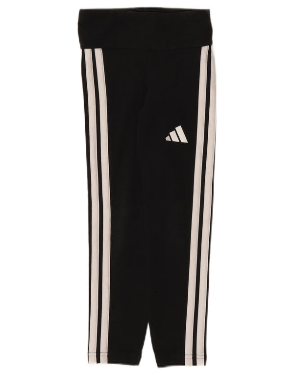 Legginsy Adidas Dziewczęce 7-8 Lat Czarne Bawełniane