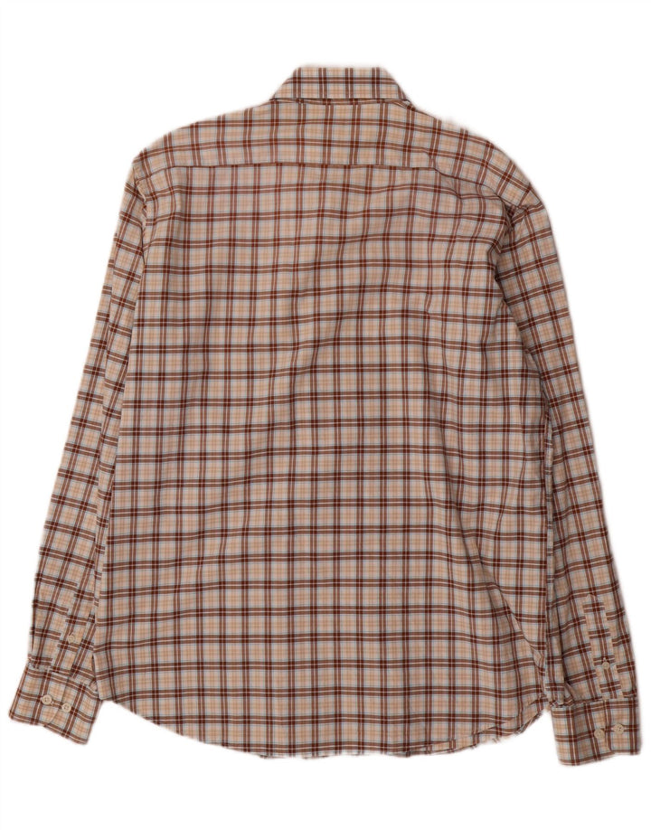 Koszula męska Ivy Oxford XL, bawełniana, brązowa krata
