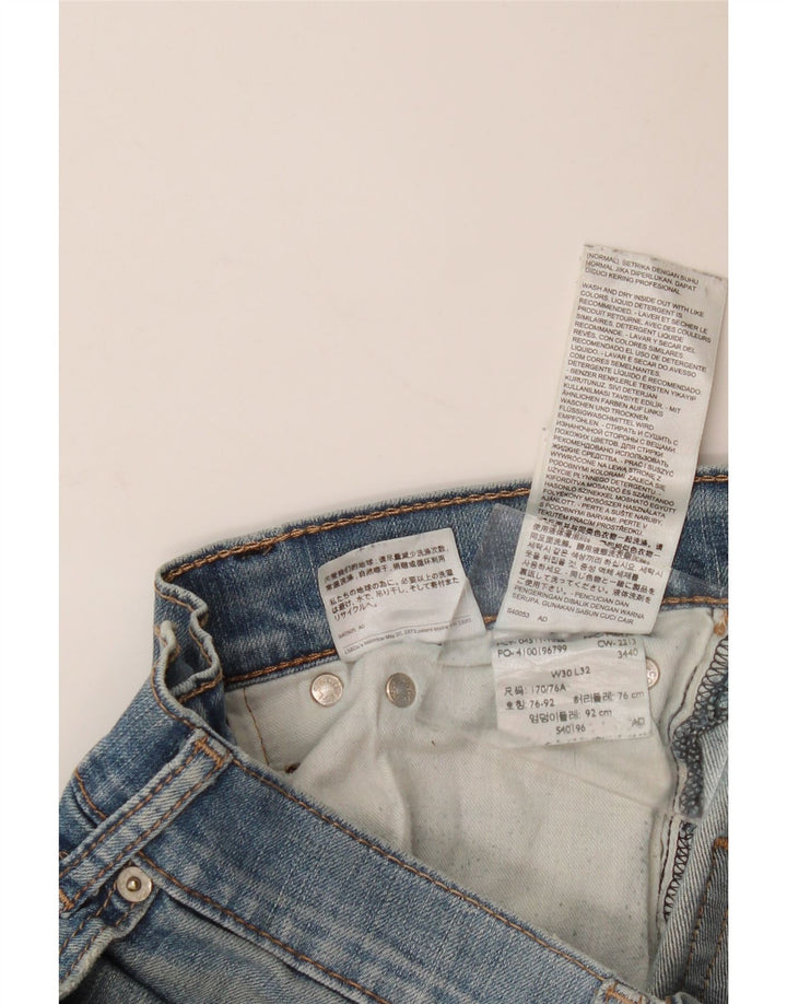Damskie jeansy LEVI'S w trudnej sytuacji W30 L32, niebieska bawełna