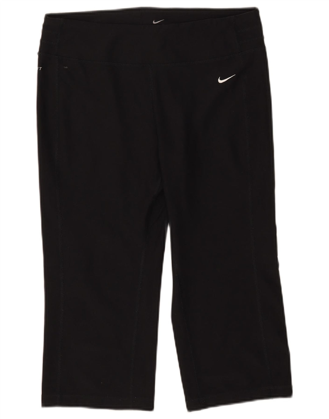 Damskie spodnie dresowe Nike Dri Fit Capri UK 14, średni czarny poliester