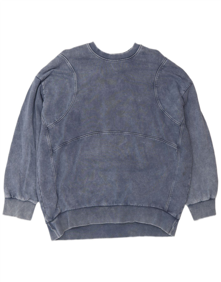Damski sweter oversize Zara UK 16, duży, granatowy, bawełniany