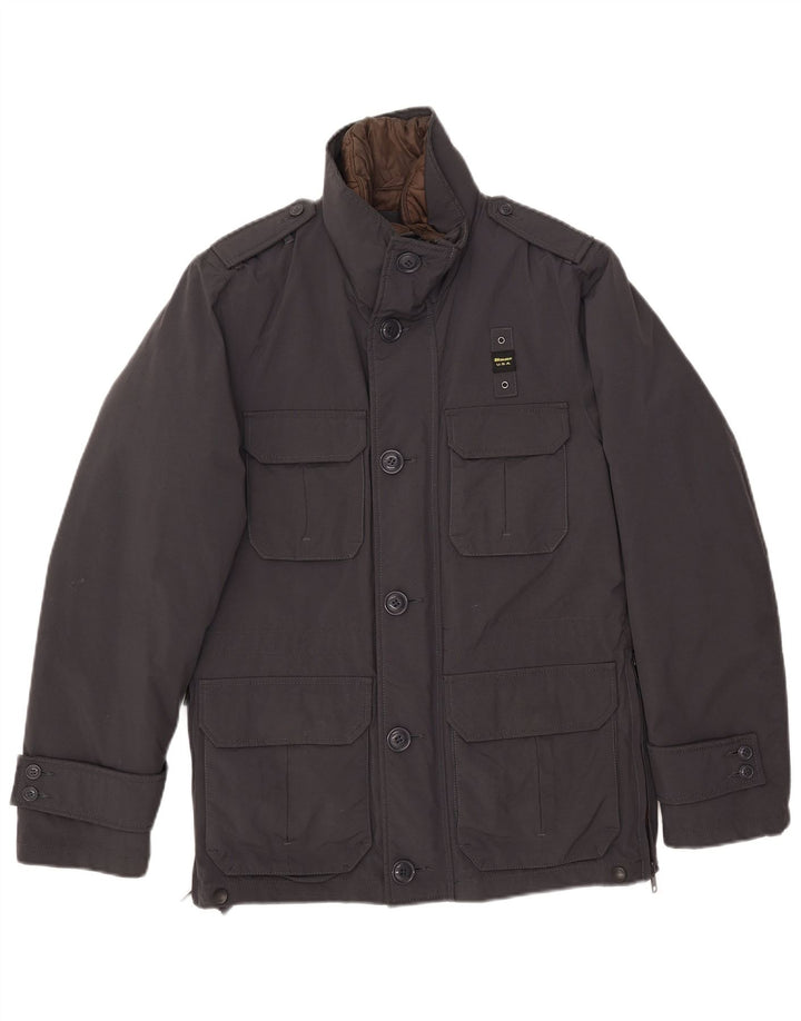 Męska kurtka wojskowa Blauer UK 36, mała, granatowa, nylonowa