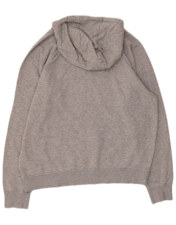 Damski sweter z kapturem Nike Graphic UK 14, średnioszary, bawełniany