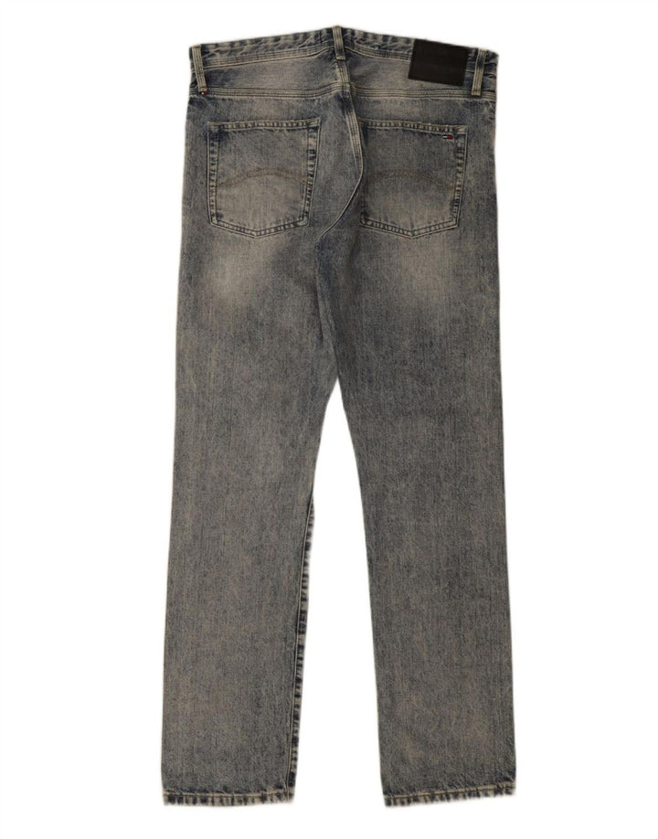 Męskie proste dżinsy Tommy Hilfiger W34 L34 niebieskie