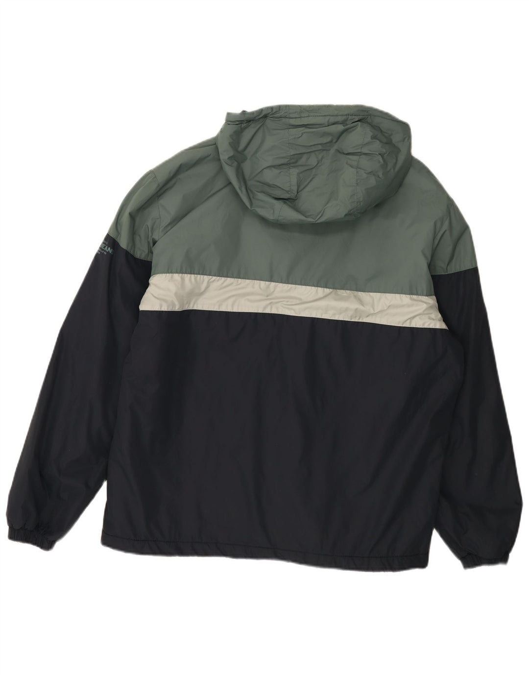 PEPE JEANS Męska kurtka wiatrówka z kapturem UK 42 XL, granatowa, z blokami kolorów