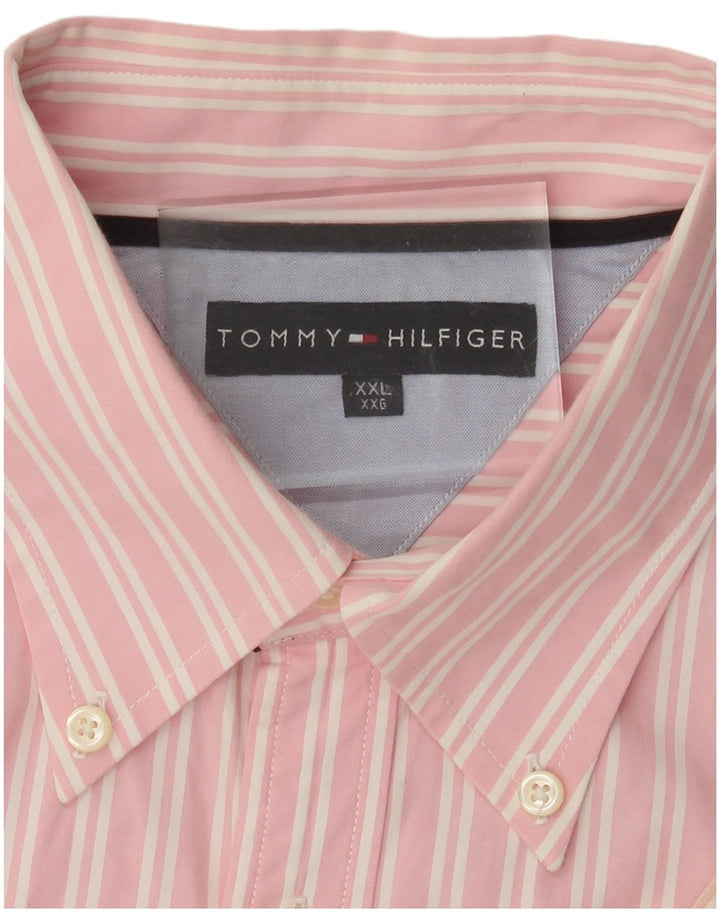 Koszula męska Tommy Hilfiger 2XL w różowe prążki