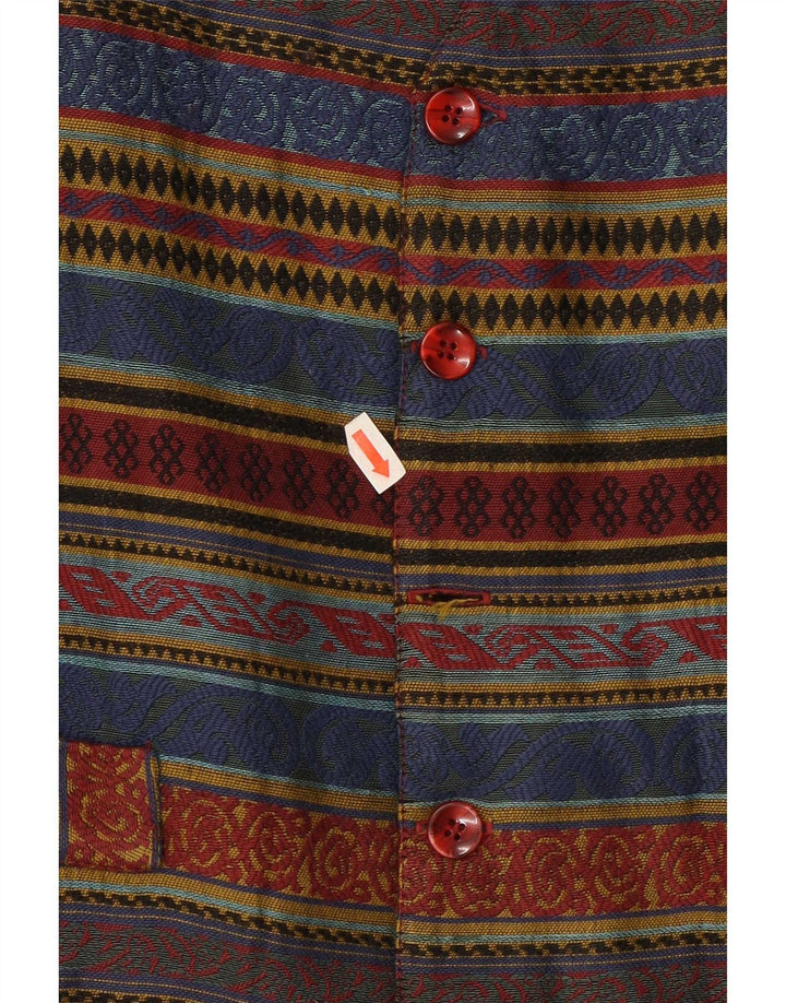 Vintage męska kamizelka średnia wielobarwna Fair Isle