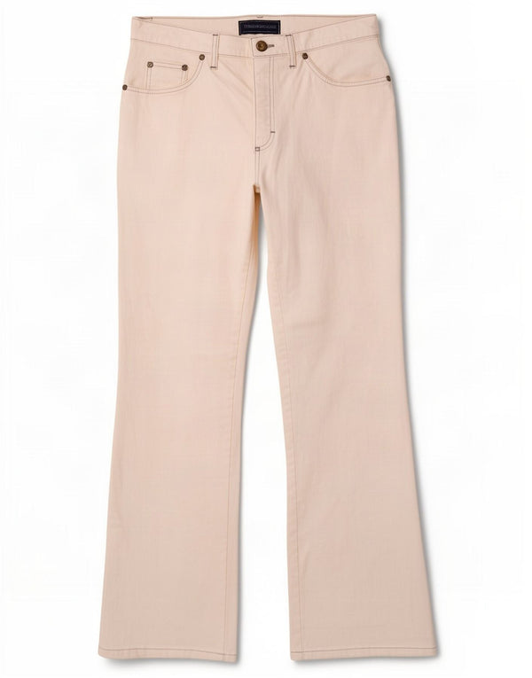 Damskie jeansy Bootcut Trussardi W31 L30 Biała bawełna