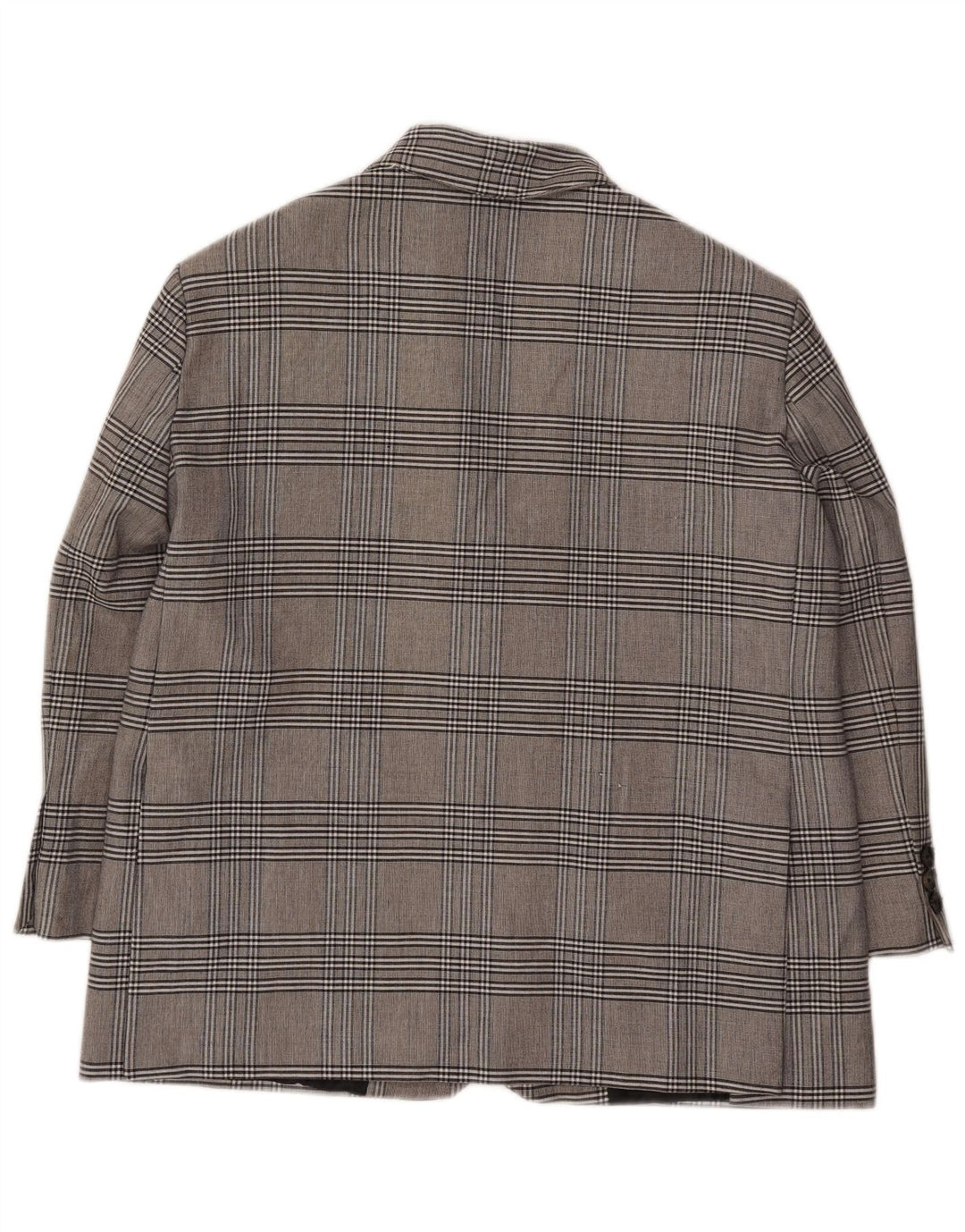 Damska marynarka zapinana na 2 guziki, oversize, Zara UK 6 XS, szara wiskoza w kratkę