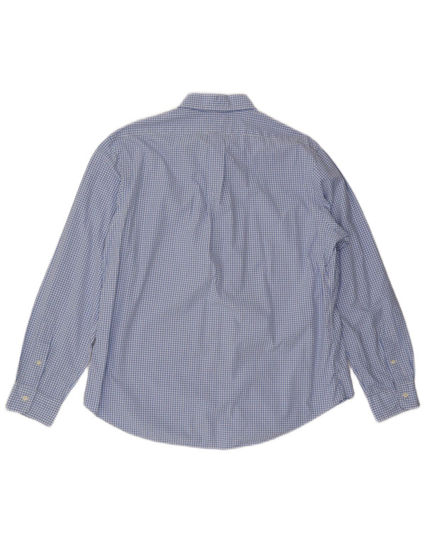 POLO RALPH LAUREN Męska koszula o dopasowanym kroju XL, niebieska bawełniana kratka