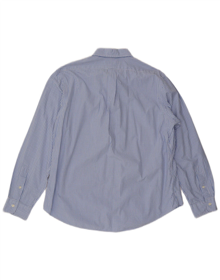 POLO RALPH LAUREN Męska koszula o dopasowanym kroju XL, niebieska bawełniana kratka