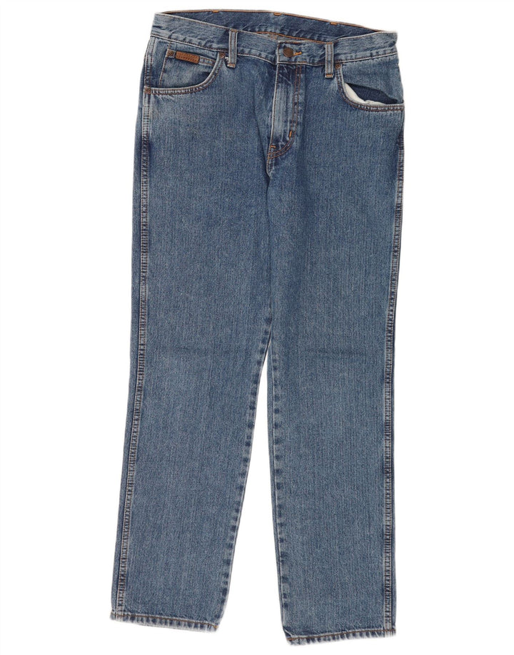 Męskie jeansy Wrangler Texas Straight W32 L30 Niebieskie bawełniane