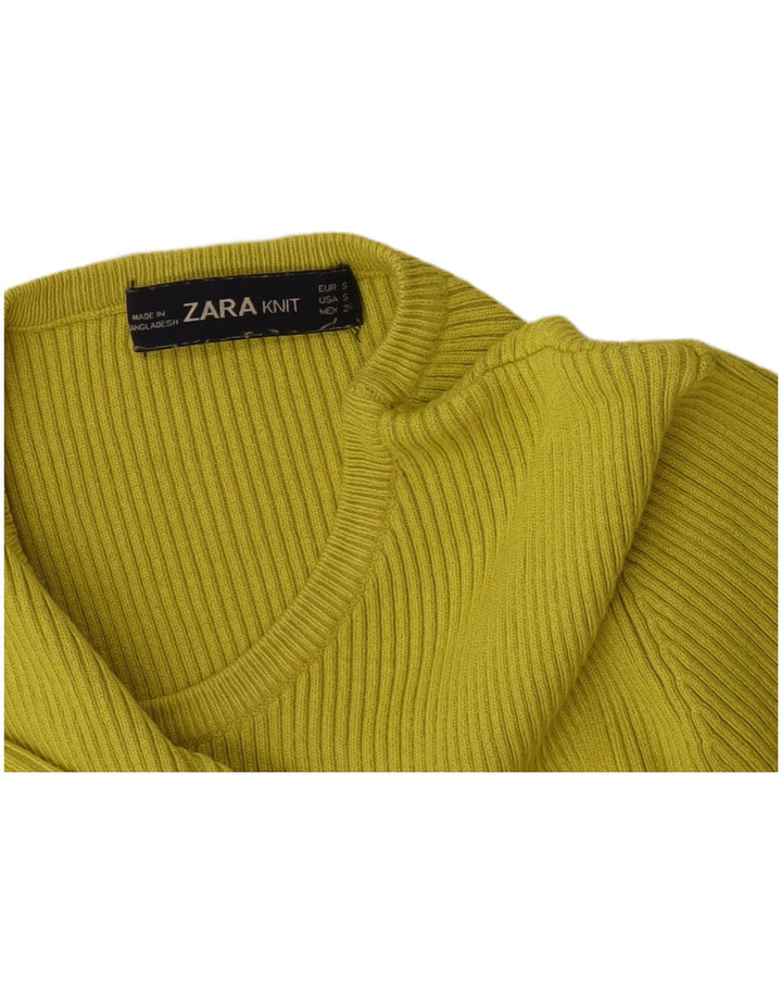 Krótki top damski Zara UK 8 Small Green