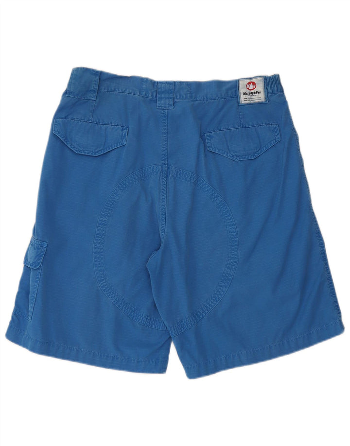 Męskie spodenki cargo Murphy & Nye W34, duże, niebieskie, bawełniane