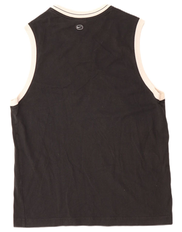 Męski top z kamizelką z grafiką NIKE UK 42/44, duży, czarny, bawełniany