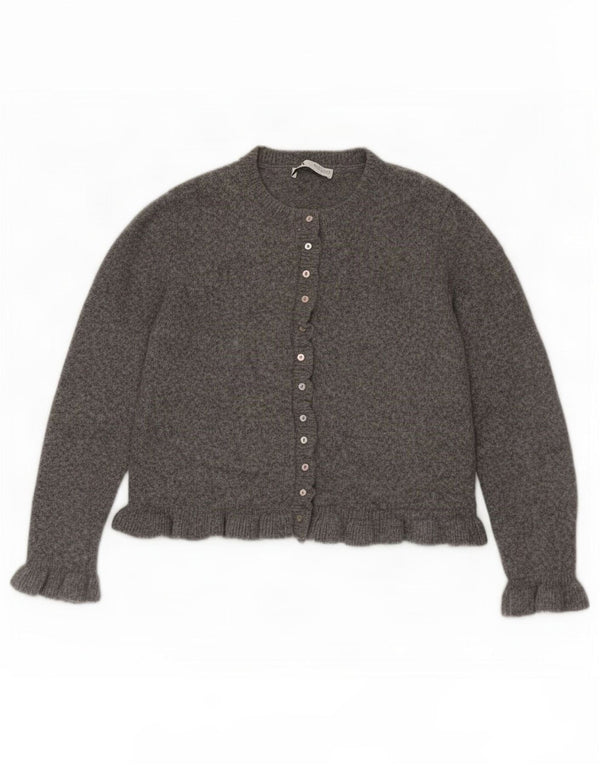 Sweter damski Zara Cardigan UK 16, duży, szary poliester