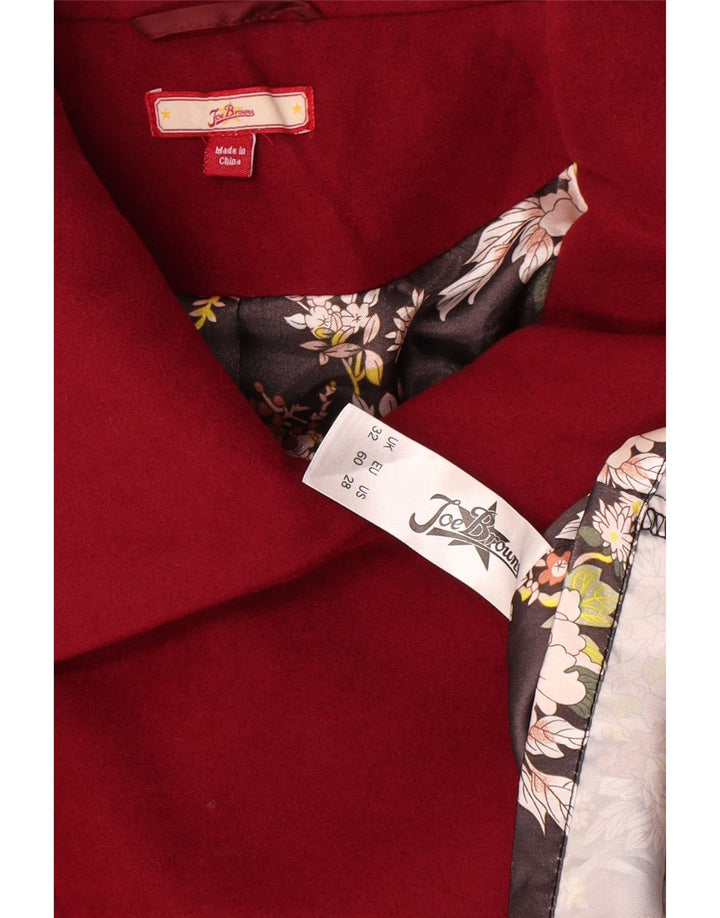 Damski płaszcz oversize Joe Browns UK 22 3XL Czerwony poliester