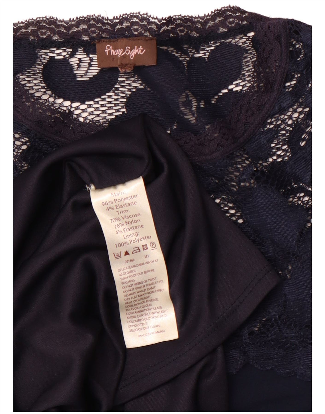 Damska sukienka maxi z długim rękawem PHASE EIGHT UK 12 Średni granatowy w kwiaty