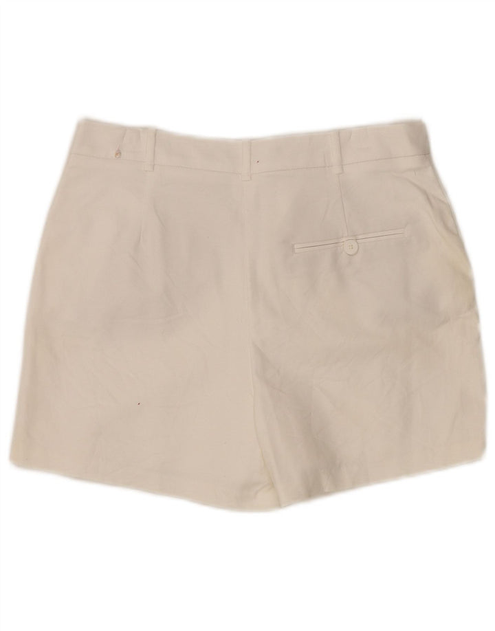 Damskie spodenki chino z wysokim stanem Zara, średnie W28, białe