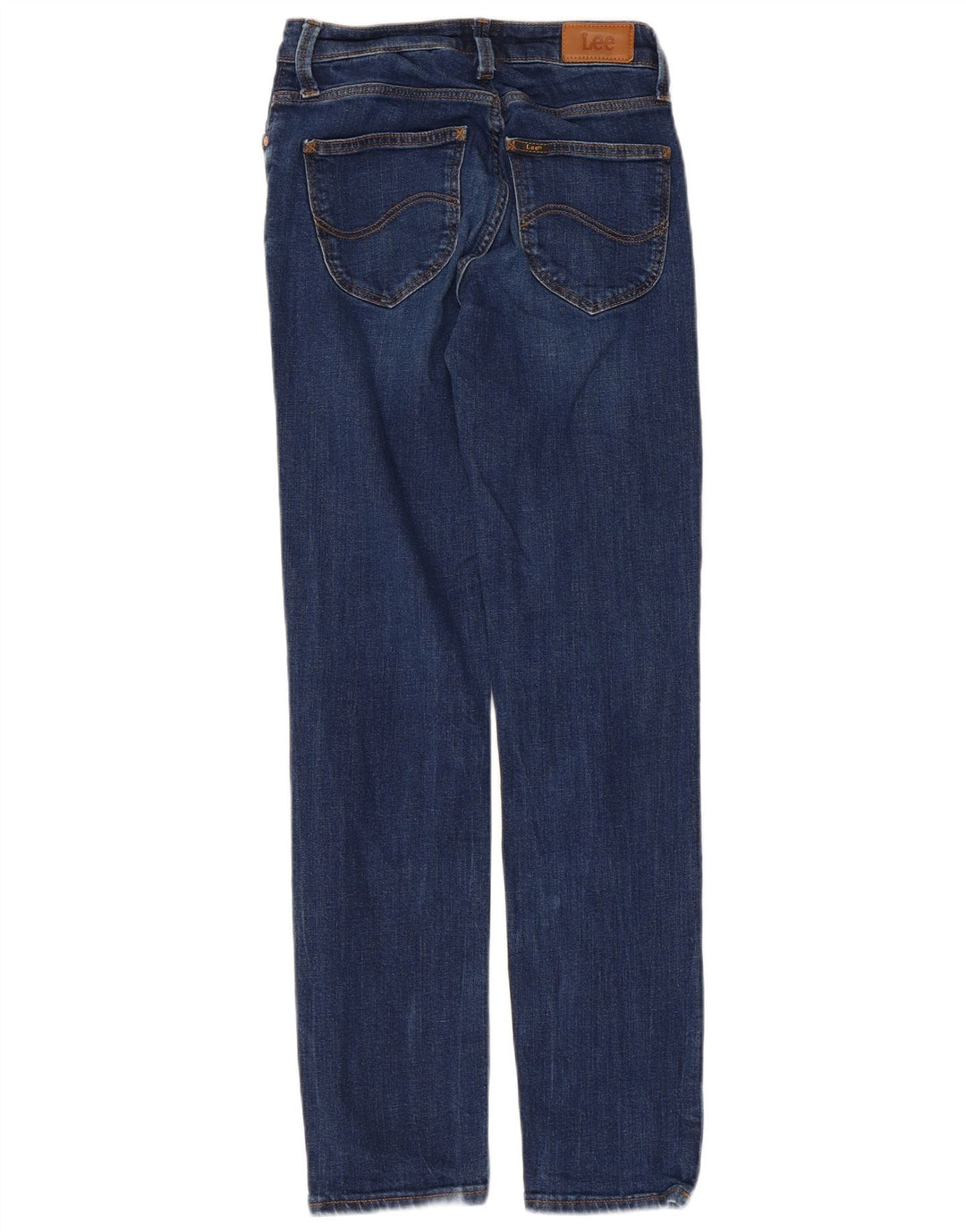 Damskie jeansy Lee Elly Straight W24 L28 Niebieskie bawełniane