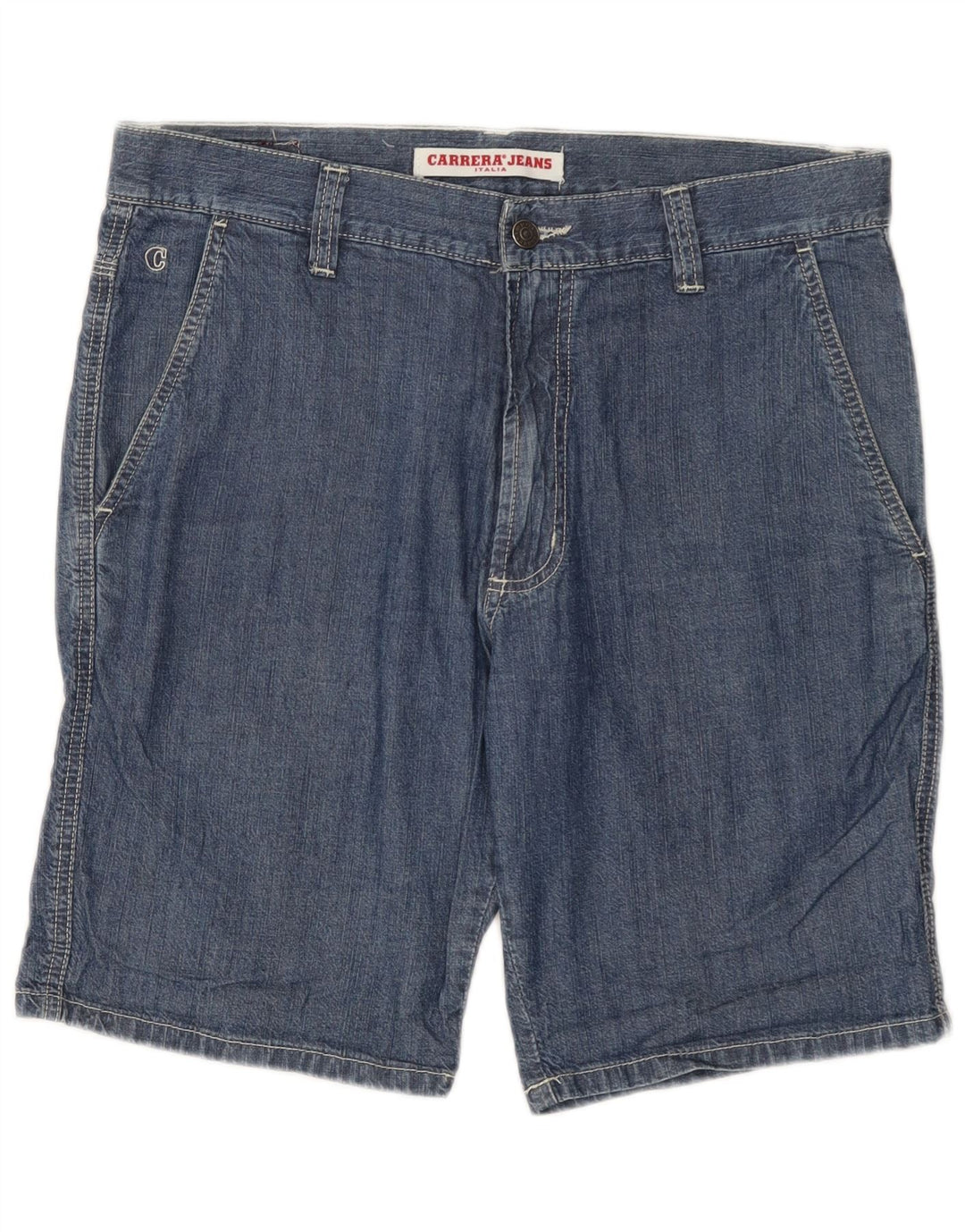 Męskie spodenki jeansowe Carrera IT 48 Medium W33 Niebieskie bawełniane