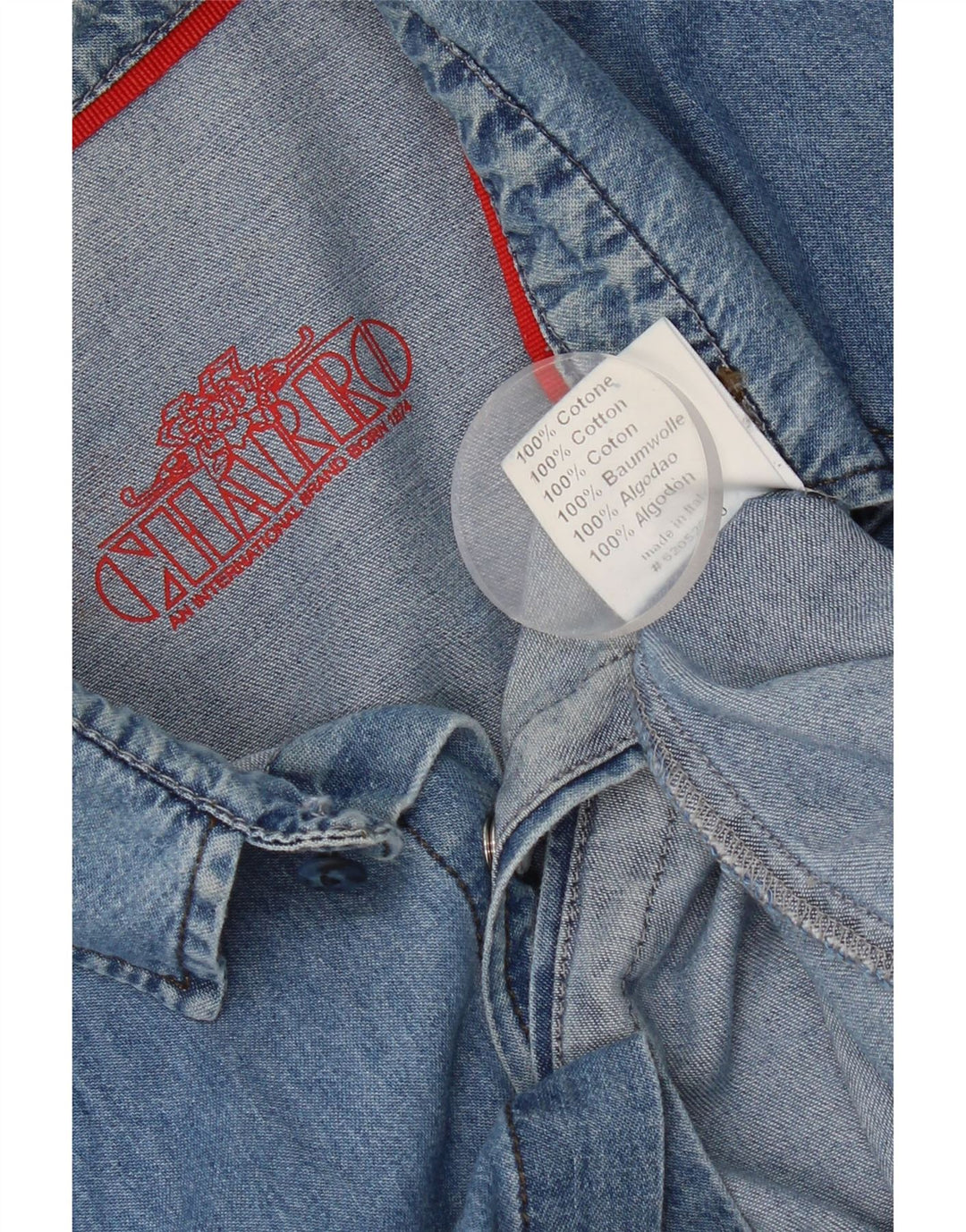 Męska koszula dżinsowa Charro, duża, niebieska, bawełniana