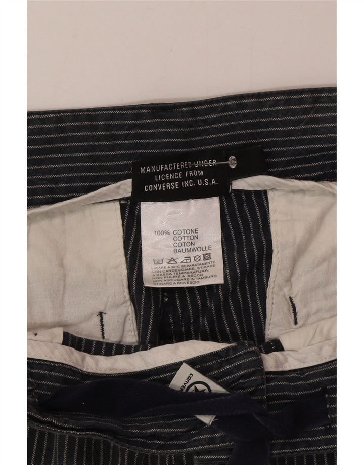 Męskie spodenki chino Converse Medium W32, szare, bawełniane w paski