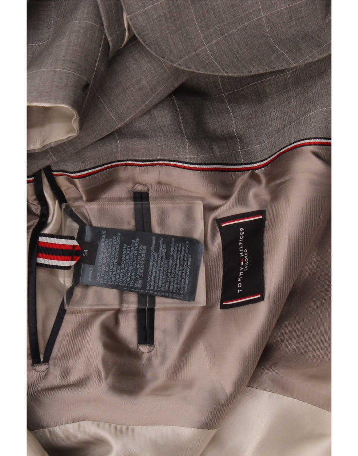 Męska marynarka Tommy Hilfiger zapinana na 2 guziki IT 54 2XL Szara krata