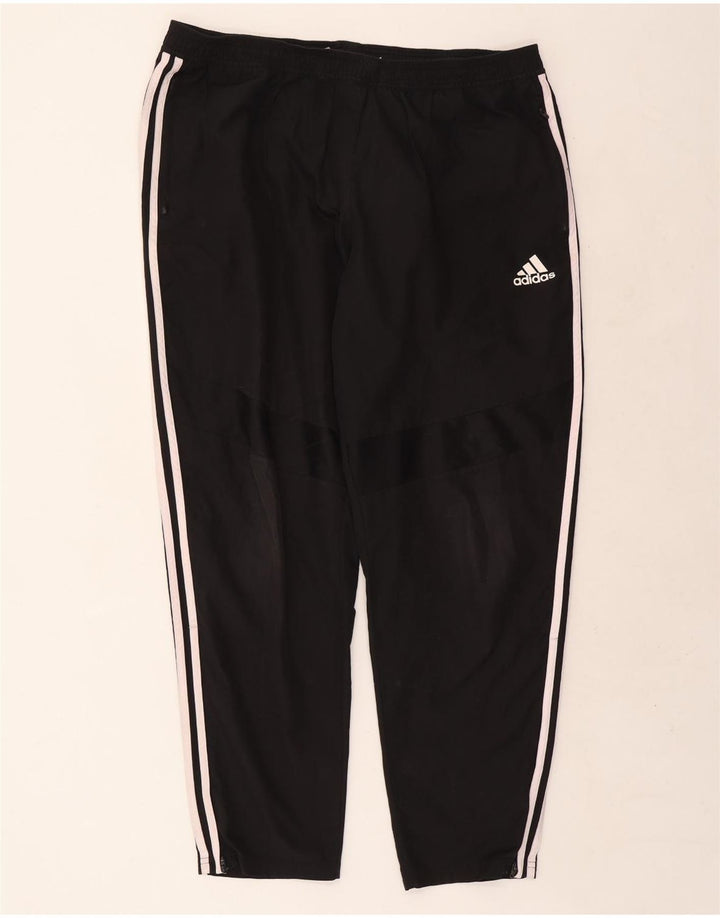 Męskie spodnie dresowe Adidas Climalite 2XL, czarny poliester
