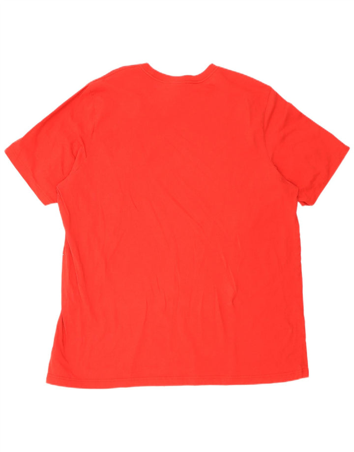 Adidas Męska Koszulka Top 2XL Czerwona Bawełna