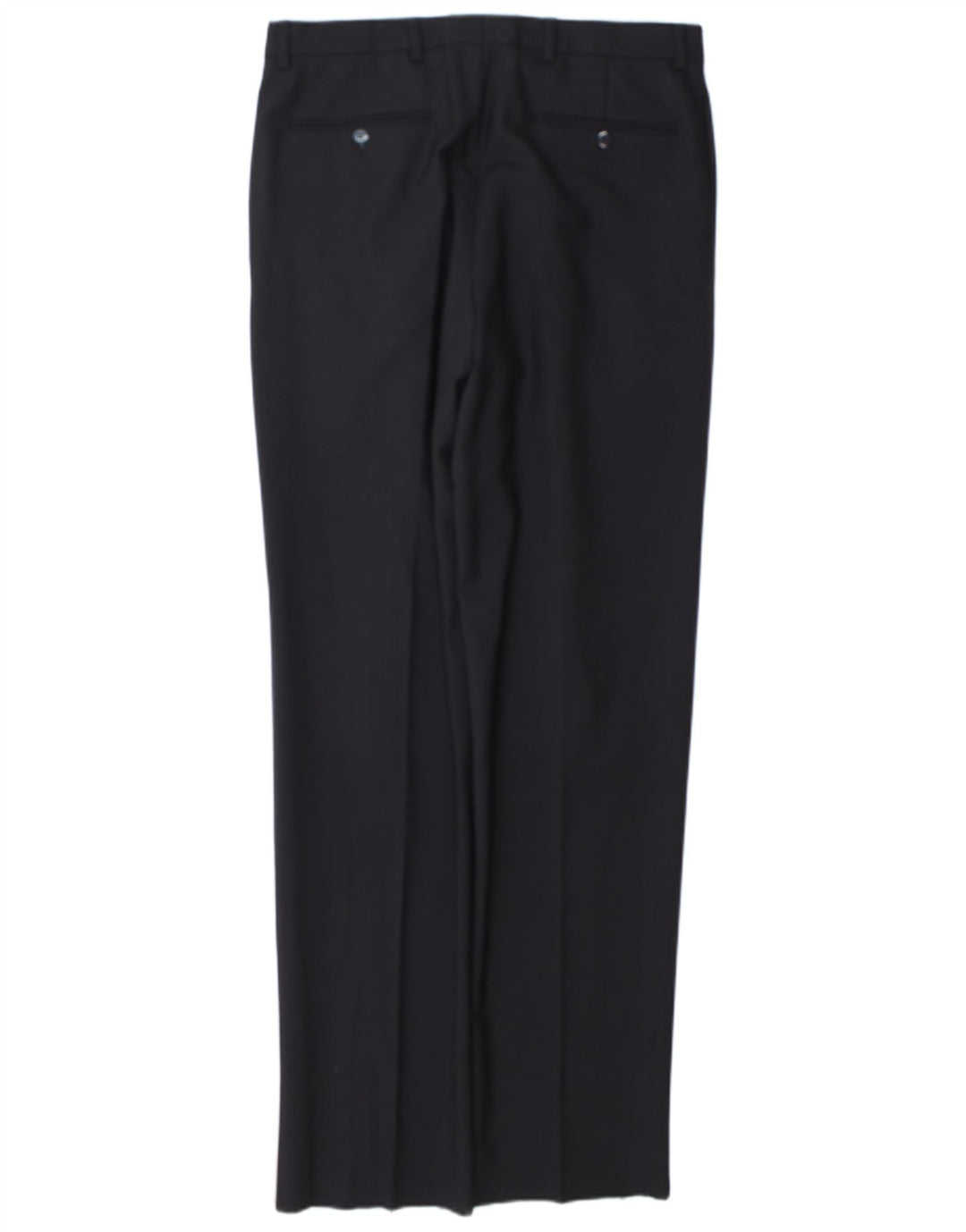 Męskie spodnie garniturowe w stylu vintage IT 48 Medium W32 L34 Granatowa wełna