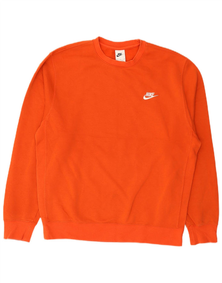 Męska bluza dresowa Nike, średnia, pomarańczowa, bawełniana
