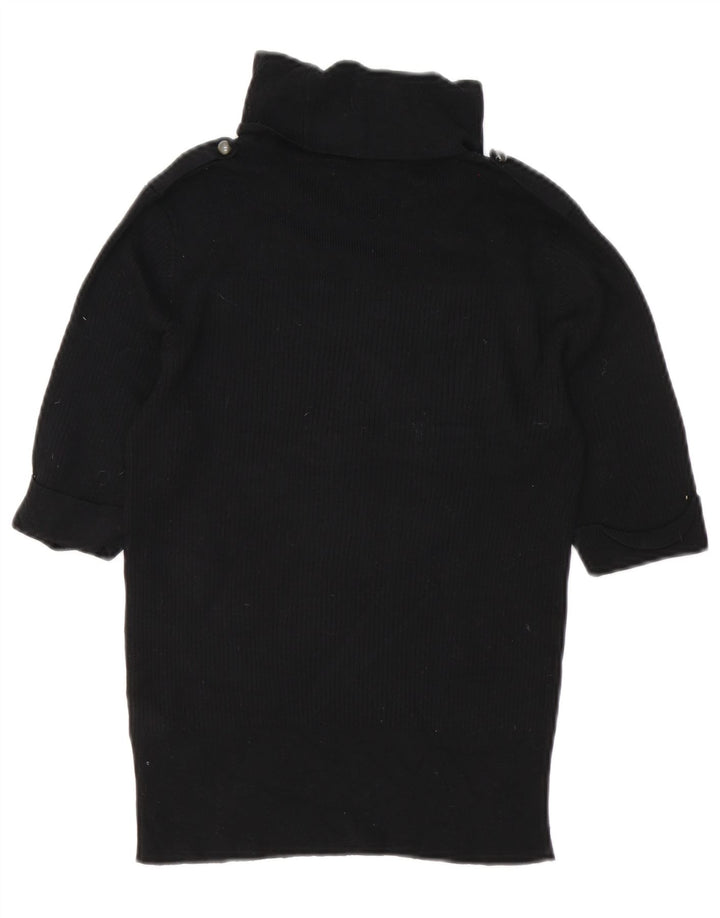 Marks & Spencer Damski sweter z golfem UK 14, duży, czarny