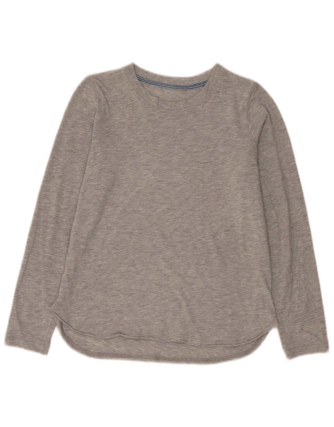 Top damski w stylu vintage z długim rękawem UK 12, średnioszary, nakrapiany