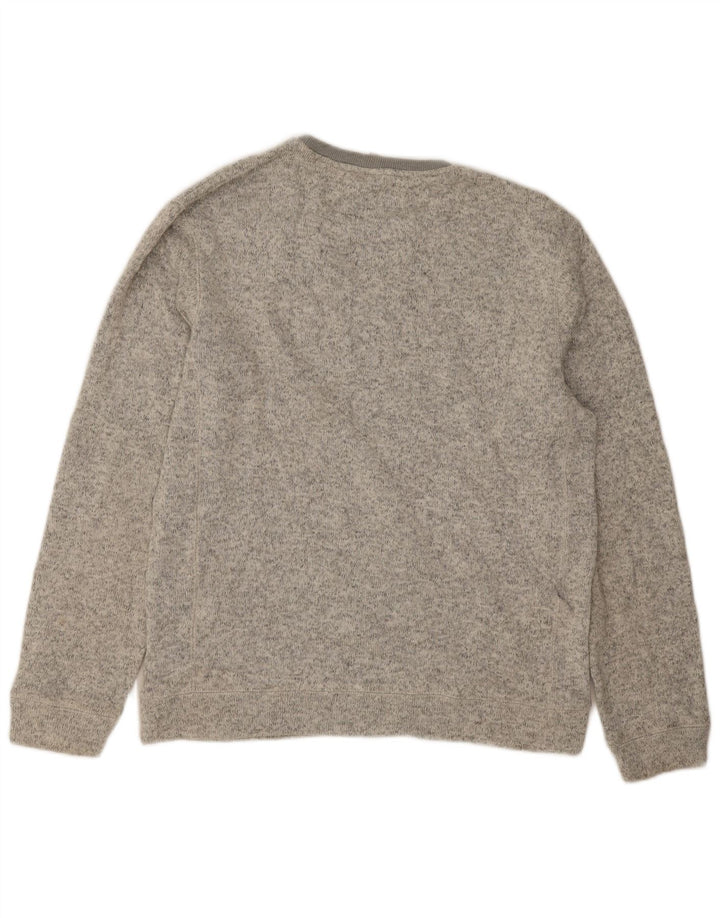 Męski sweter Quiksilver, duży, szary, nakrapiany poliester