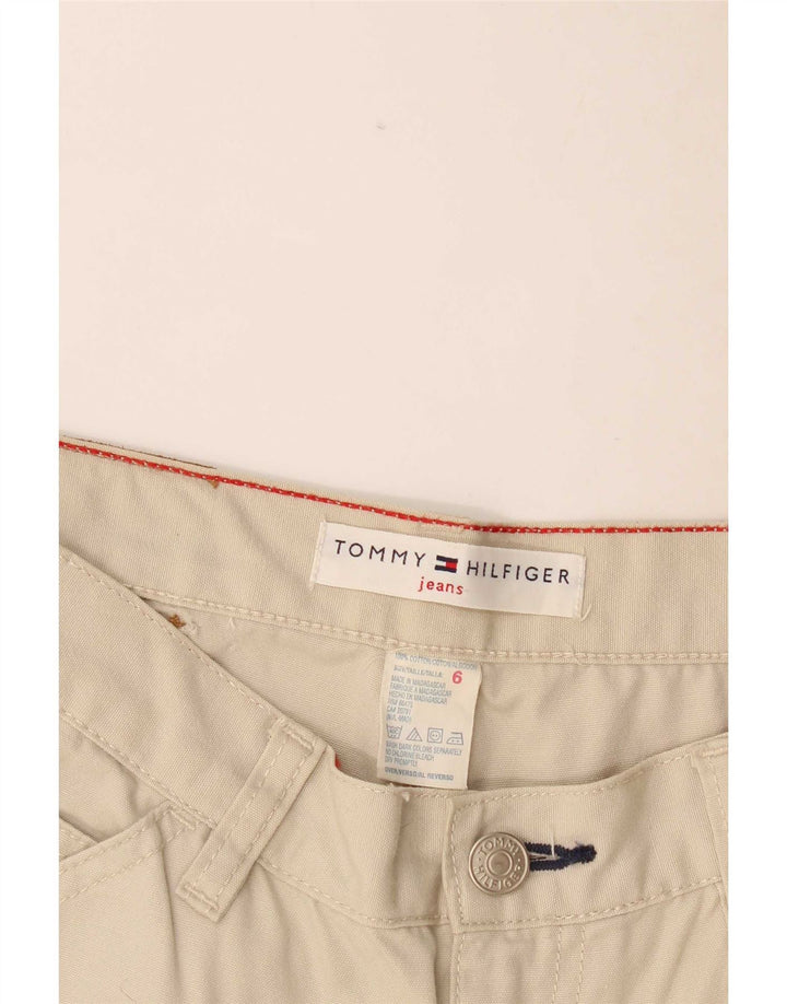 Damskie spodnie cargo Tommy Hilfiger US 6 Medium W28 L24 białe