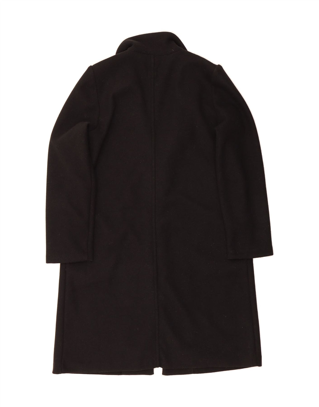 ZARA Womens Open Overcoat UK 14 Large Black Polyester Vintage Zara and Second-Hand Zara from Messina Hembry 