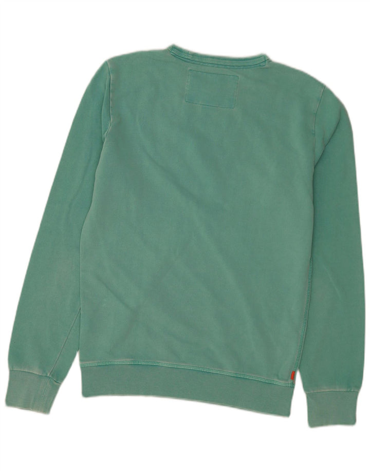 Męski sweter Superdry, mały, zielony, bawełniany