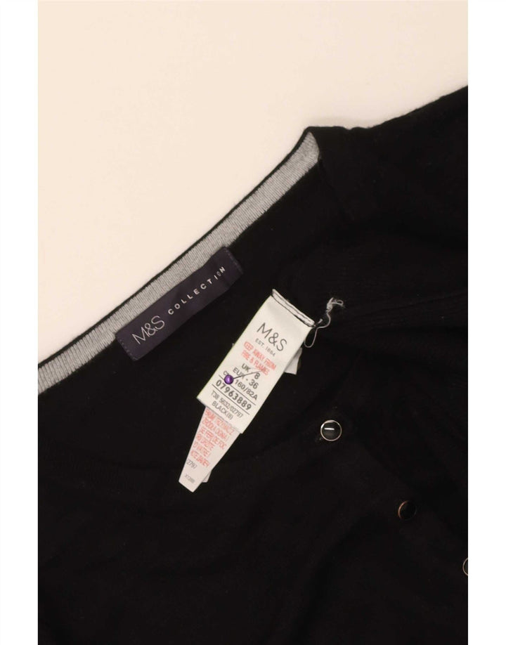 Sweter damski Zara Cardigan UK 8 Small Black Wiskoza